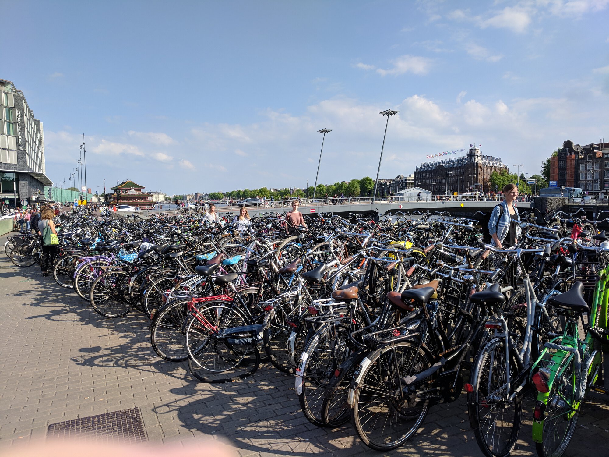 Big parking with a lot of bicycles