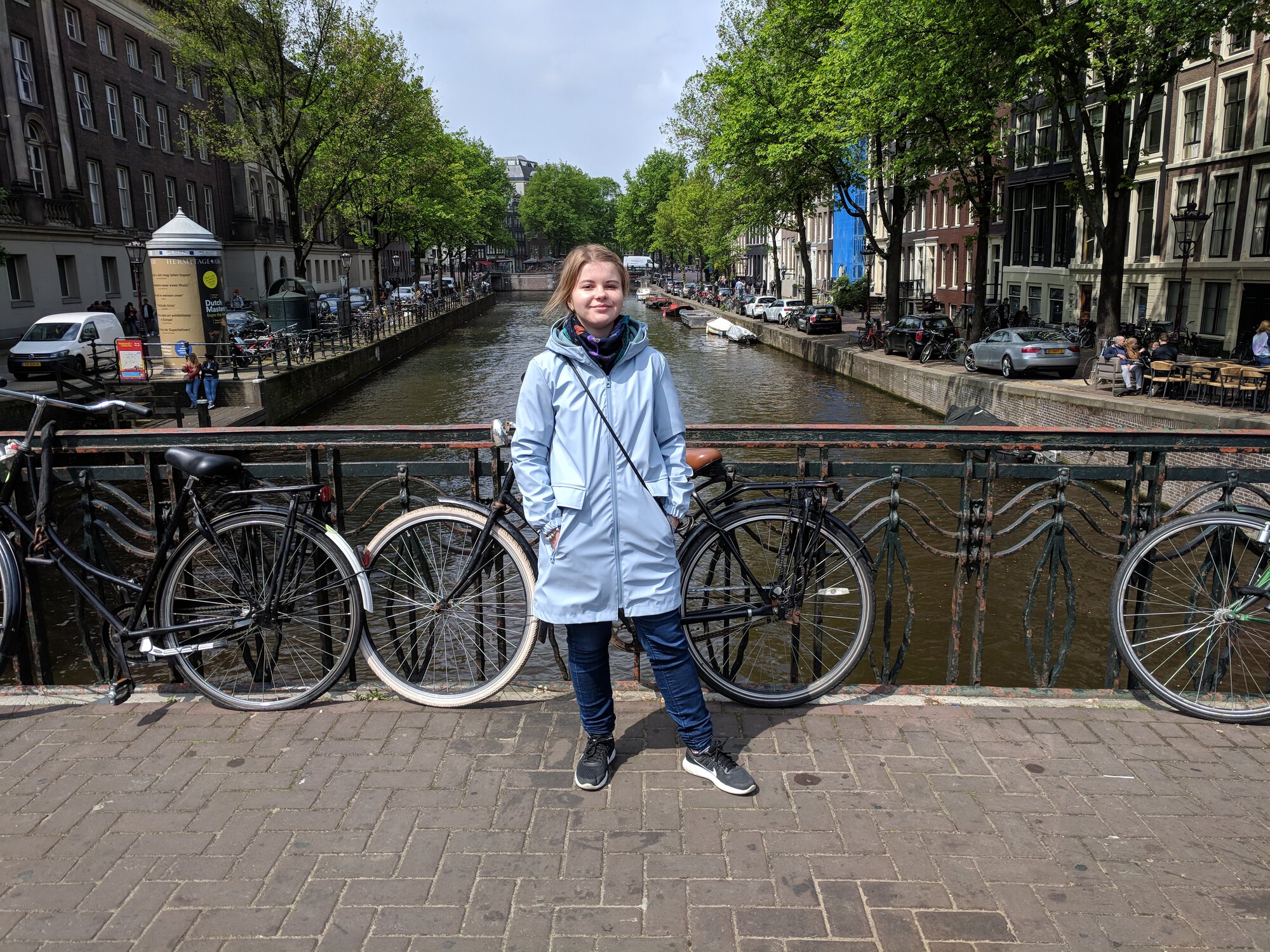 Inna staying on the bridge